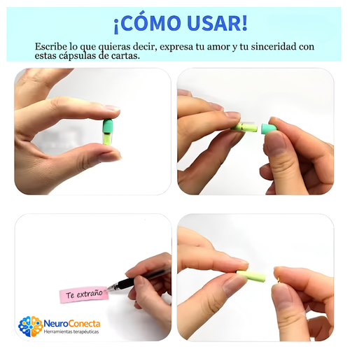 Cápsulas de Amor con Mensaje Secreto — Frasco de Píldoras Expresivas para Parejas y Regalos Románticos (200 pzs)