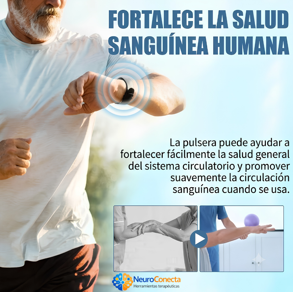 Pulsera Bioenergética de Iones y Magnetoterapia — Alivio del Estrés, Circulación y Apoyo para el Sueño