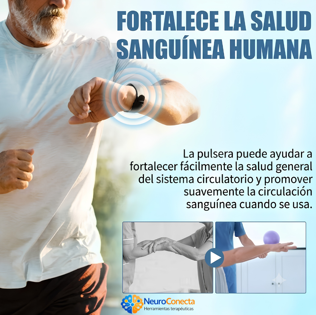 Pulsera Bioenergética de Iones y Magnetoterapia — Alivio del Estrés, Circulación y Apoyo para el Sueño