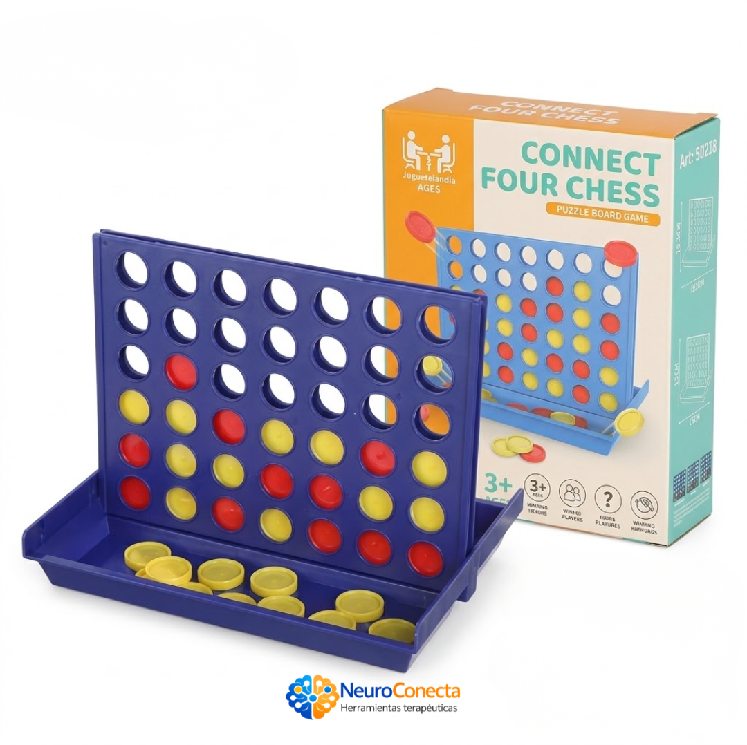 Conecta 4 Estratégico NeuroConecta — Juego de Mesa Terapéutico para Desarrollar la Atención, Planificación y Lógica