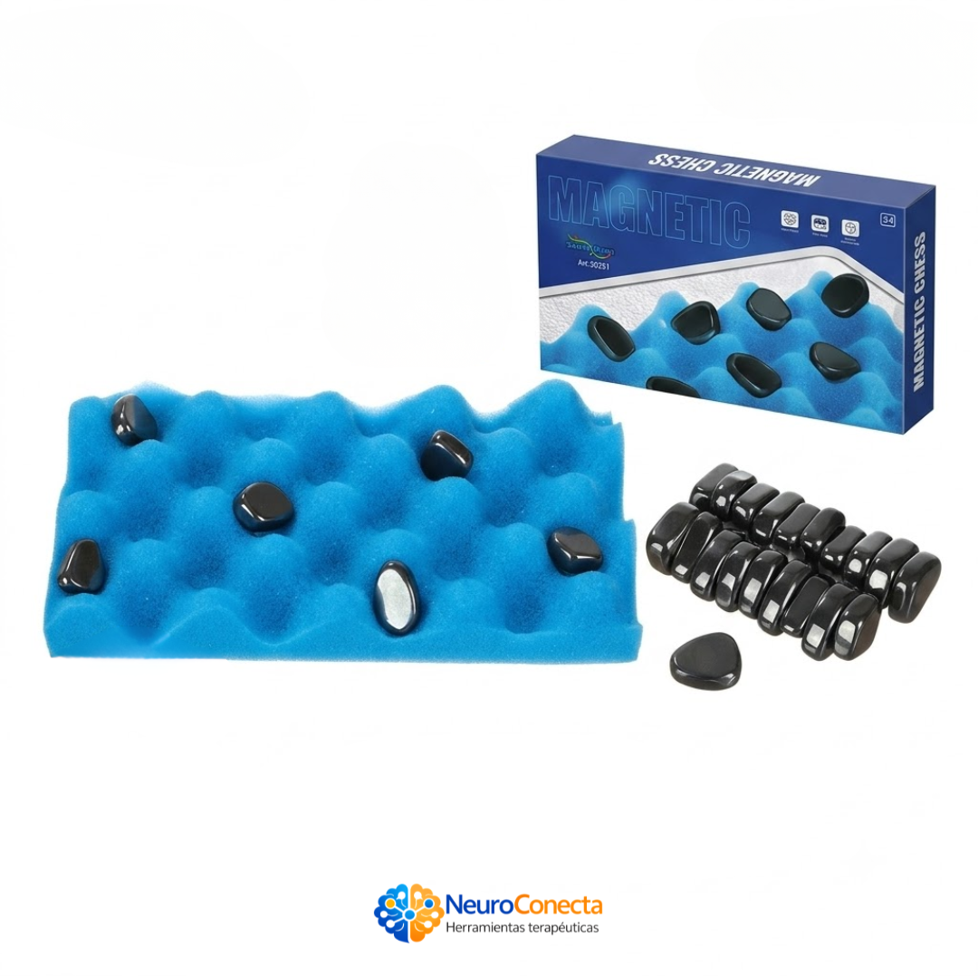 Juego Magnético de Estrategia NeuroConecta — Tablero de Espuma e Imanes para Control de Impulsos, Lógica y Concentración