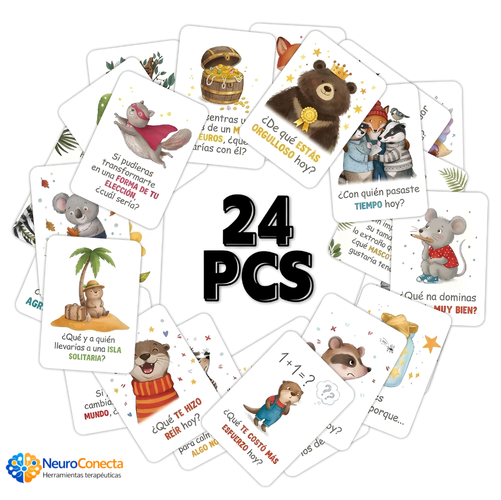 Tarjetas de Inteligencia Emocional e Integración Infantil — 24 Cartas Interactivas de Autoexploración y Diálogo Familiar